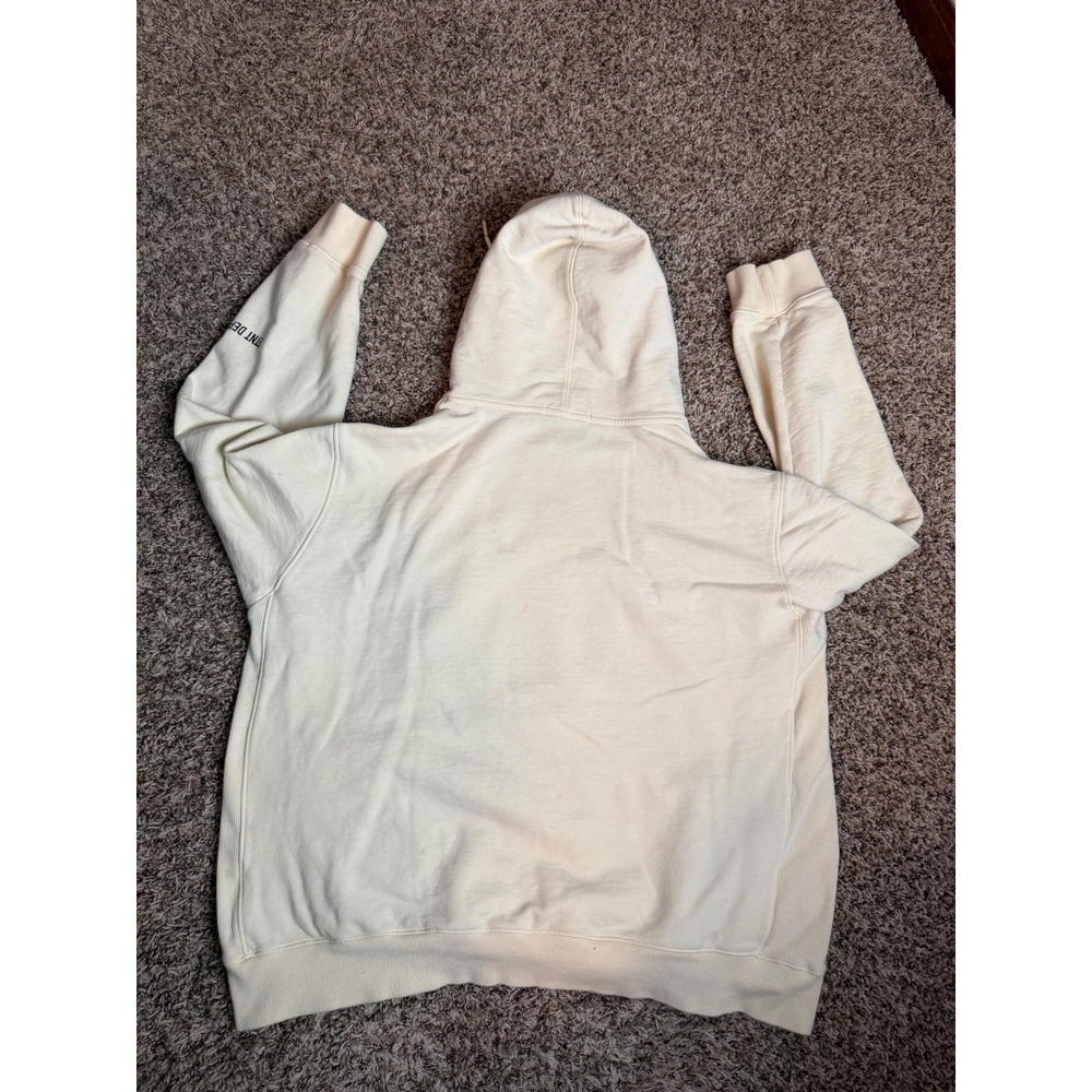 ETNT Eternity Mens Graphic Hoodie Cream Off White Pullover Sweatshirt 3XL - Picture 10 of 10